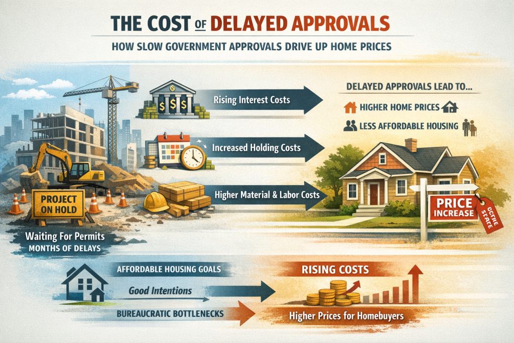 How Government Approval Delays Increase Land Development Costs and Home Prices