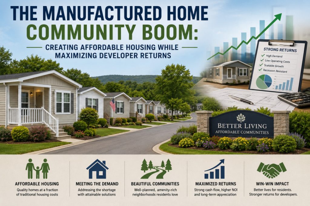The Manufactured Home Community Boom: Creating Affordable Housing While Maximizing Developer Returns